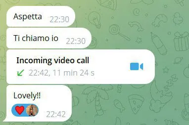 Real Telegram sexting chat screenshot 3