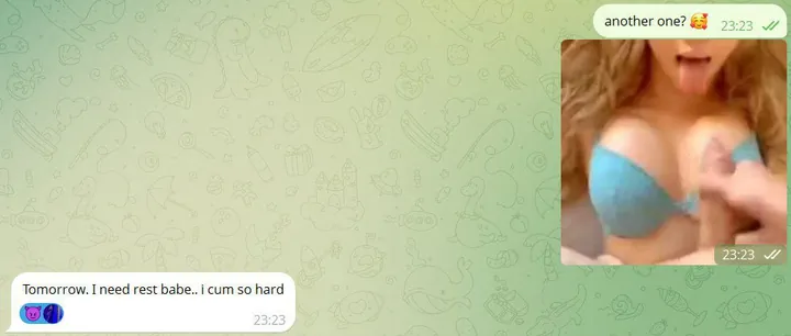 Real Telegram sexting chat screenshot 4