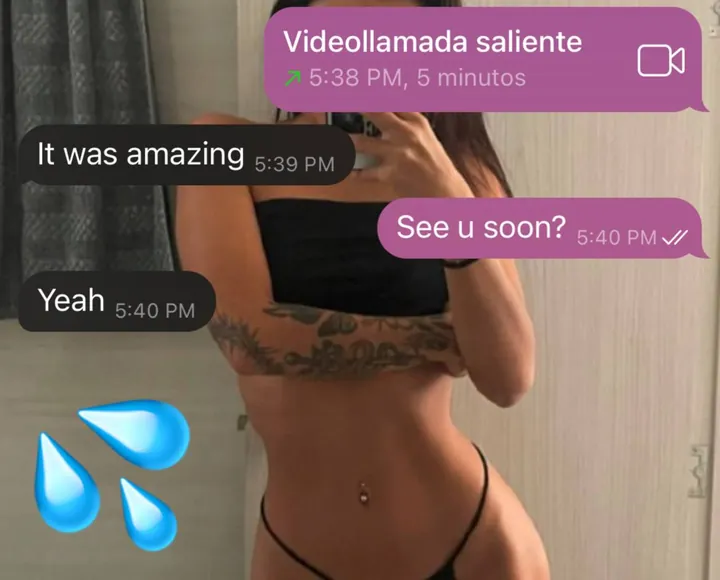 Real Telegram sexting chat screenshot 4