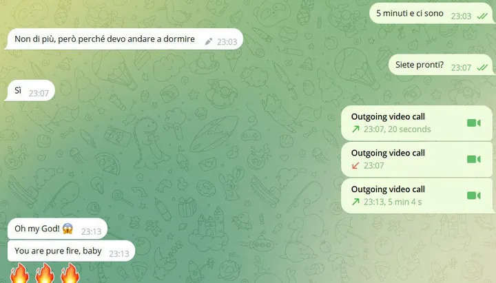 Real Telegram sexting chat screenshot 4