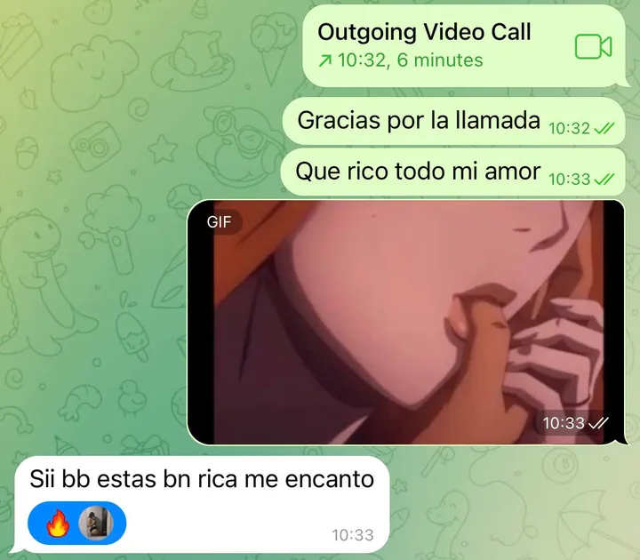 Real Telegram sexting chat screenshot 5