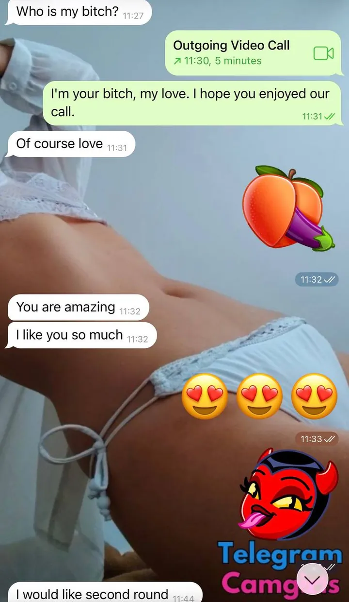 Real Telegram sexting chat screenshot 2
